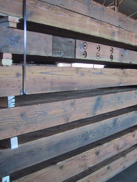reclaimed douglas fir wood beams