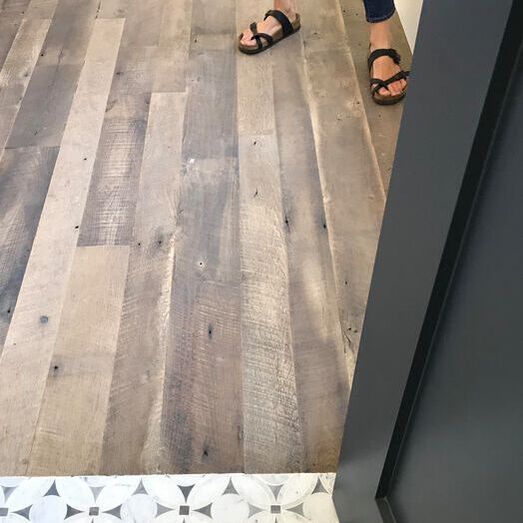 Wide Plank Reclaimed Oak Floor