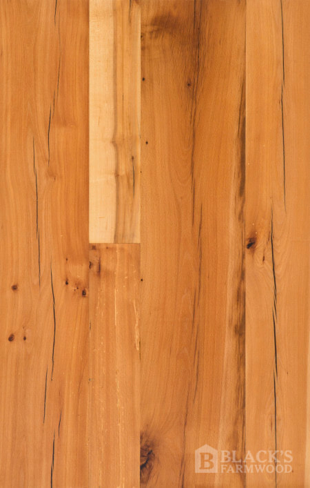 antique tobacco barn beech reclaimed wood flooring close up