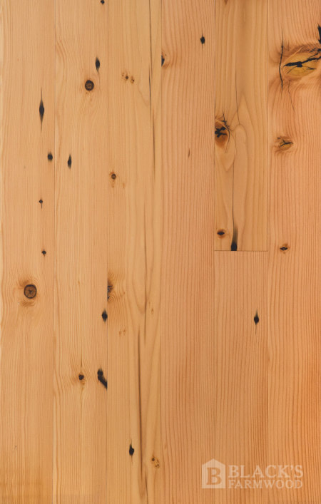 wide plank farmhouse douglas fir reclaimed wood flooring close up